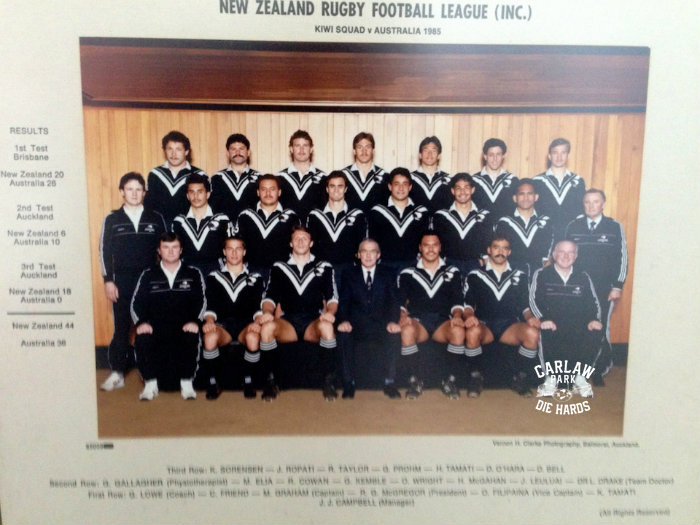 New Zealand Rugby League Kiwis Team 1985